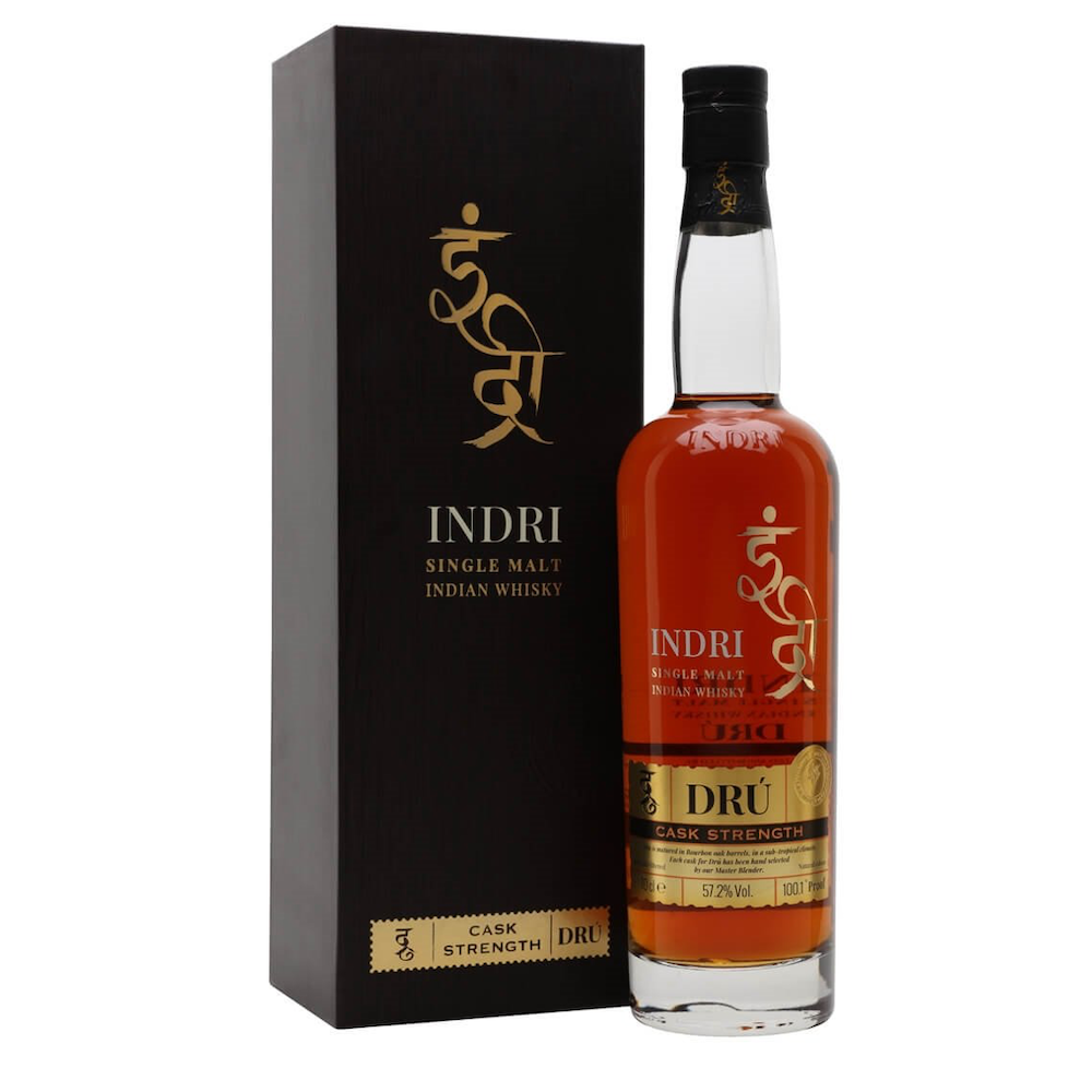 Indri Dru Ex Bourbon Cask Strength Indian Single Malt Whisky
