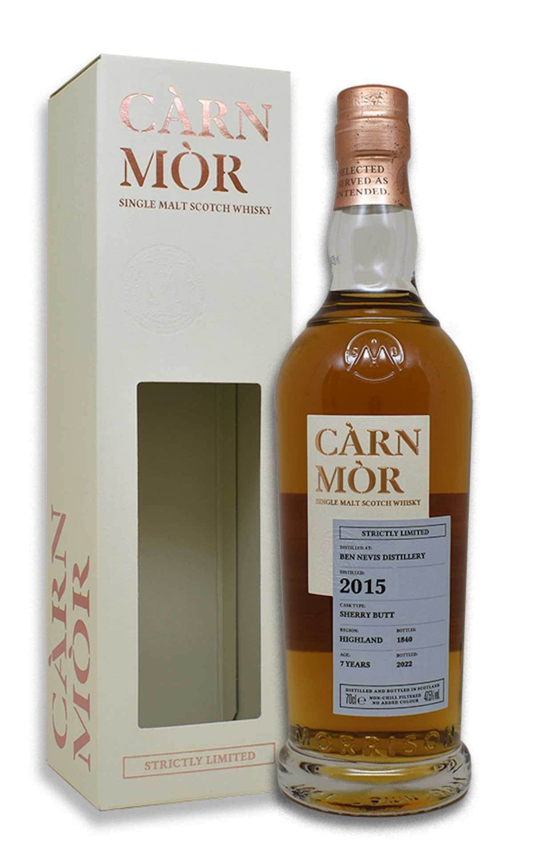Ben Nevis 7 Year Old 2015 (Peated) - Strictly Limited (Carn Mor)